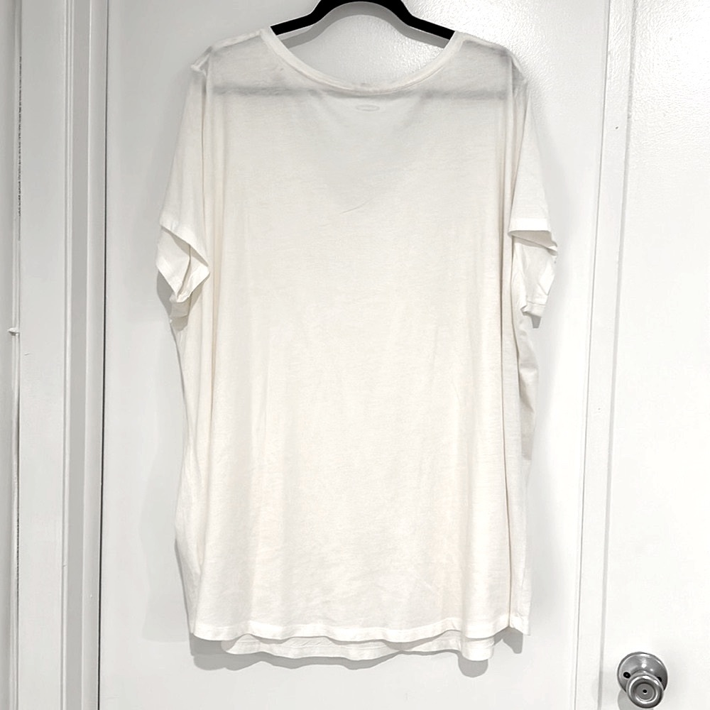 NWT Old Navy 4X Plus Women, Every-Wear, V-neck T-shirt - Picture 4 of 9